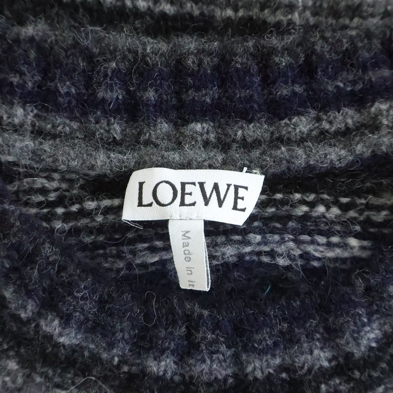 Loewe Jacquard Sweater Gray