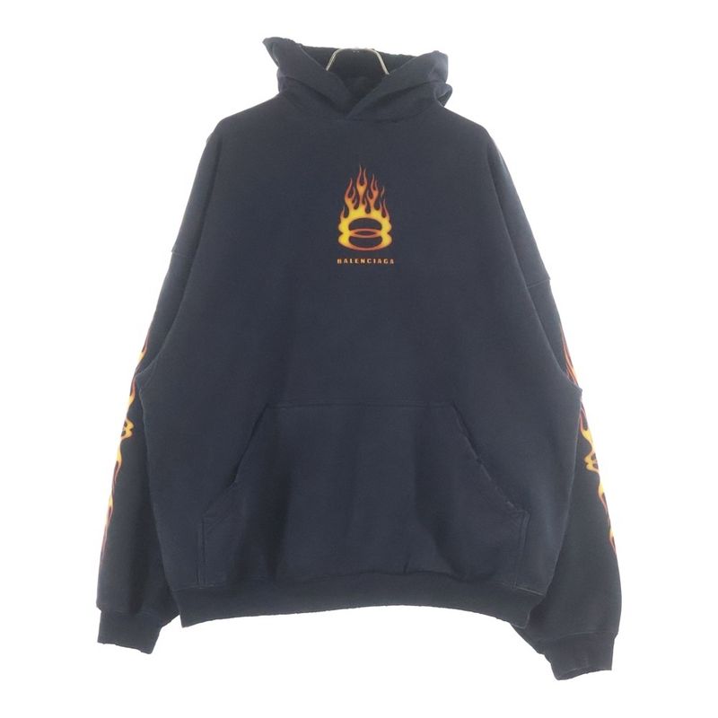 Balenciaga Burning Uniyt Hoodie Print