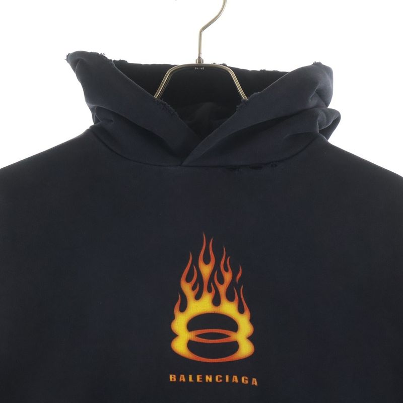 Balenciaga Burning Uniyt Hoodie Print