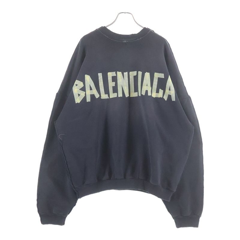 Balenciaga Double Front Crew Tee Pullover Sweatshirt Trainer Sweater