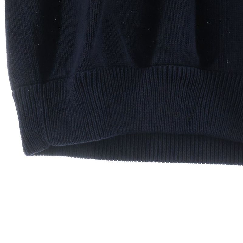 Dior Oblique Klein Cotton Knit Sweater Navy