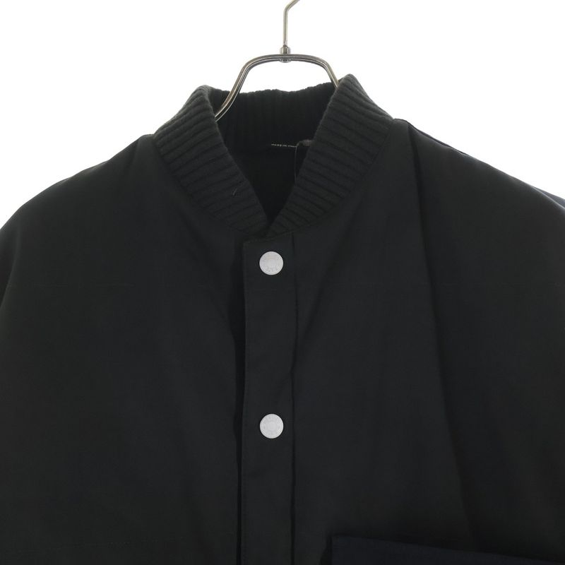 Hermes Rib Collar Pocket Jacket Olive Black