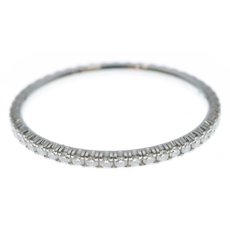 Cartier Etincelle de Full Eternity Diamond Ring White Gold 51