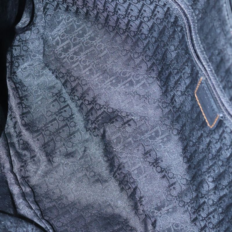 Dior Gaucho Saddle Shoulder Bag Black Leather