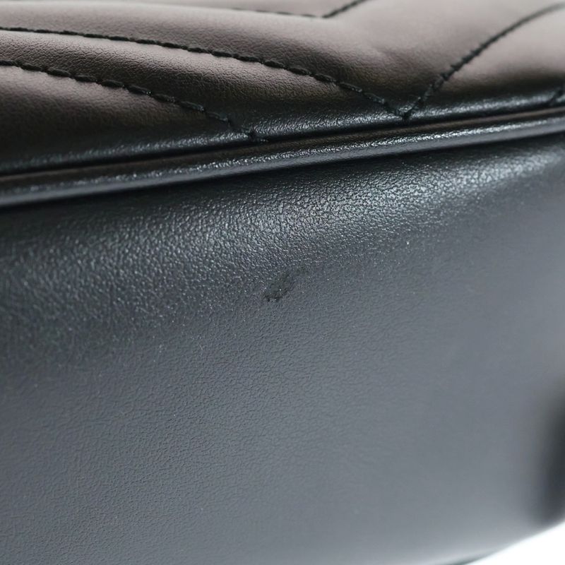 Gucci GG Marmont Leather Small Camera Bag Black