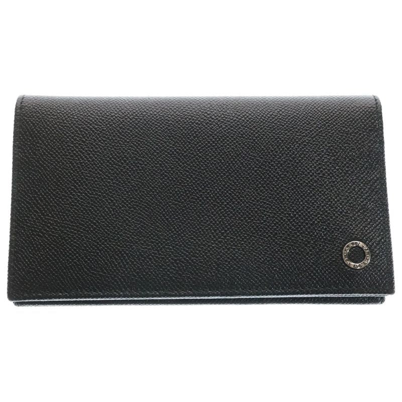 Bvlgari Wallet Black Leather