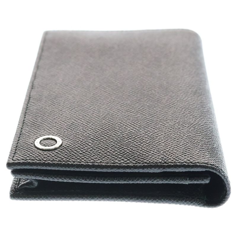 Bvlgari Wallet Black Leather