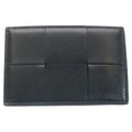 Bottega Veneta Cassette Cles Card Case Business Holder Black Green