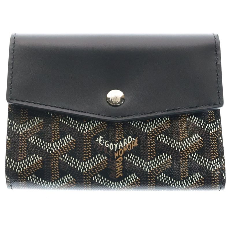 Goyard Saint Gabriel Wallet Black Leather