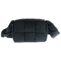 Bottega Veneta Maxi Intrecciato Padded Cassette Nylon Shoulder Bag Black