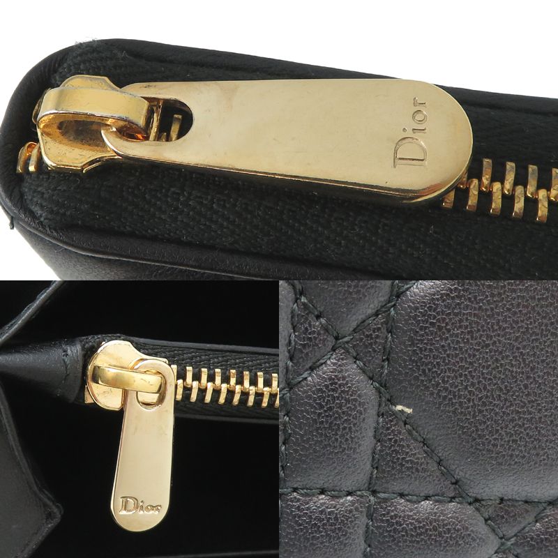 Dior Wallet Lambskin Black