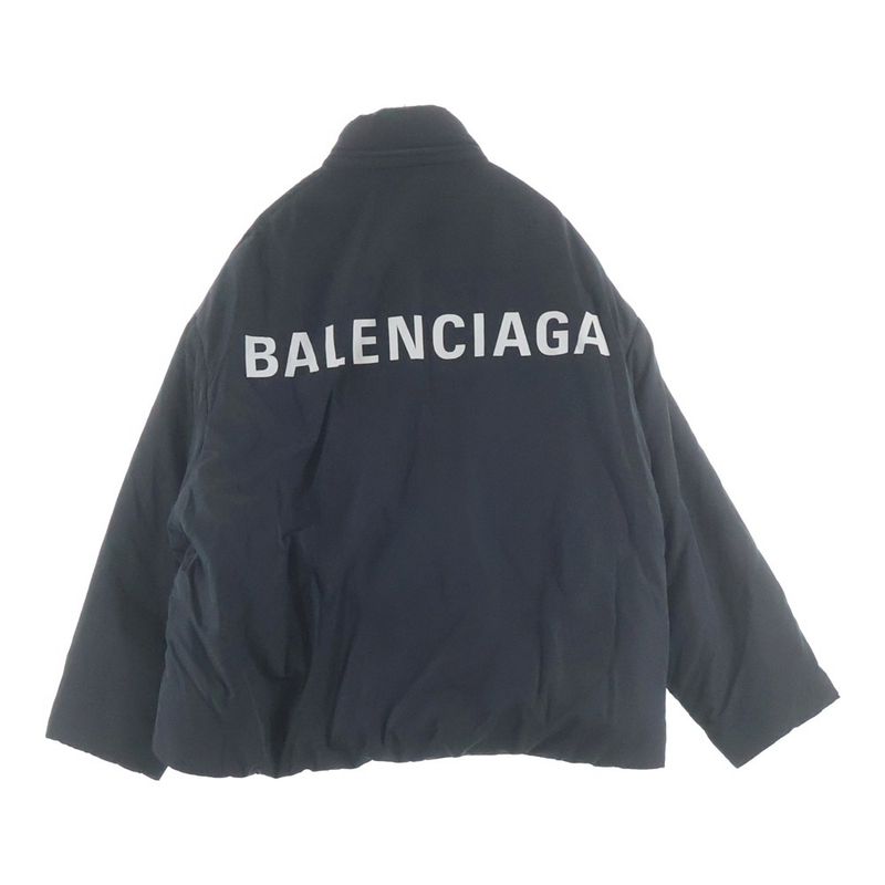 Balenciaga Padder Windbreaker Back Logo Print Jacket