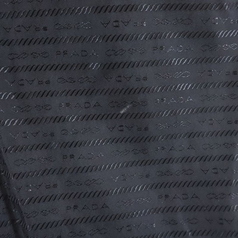 Prada Re-Nylon Open Collar Zip Up Short Sleeve Shirt