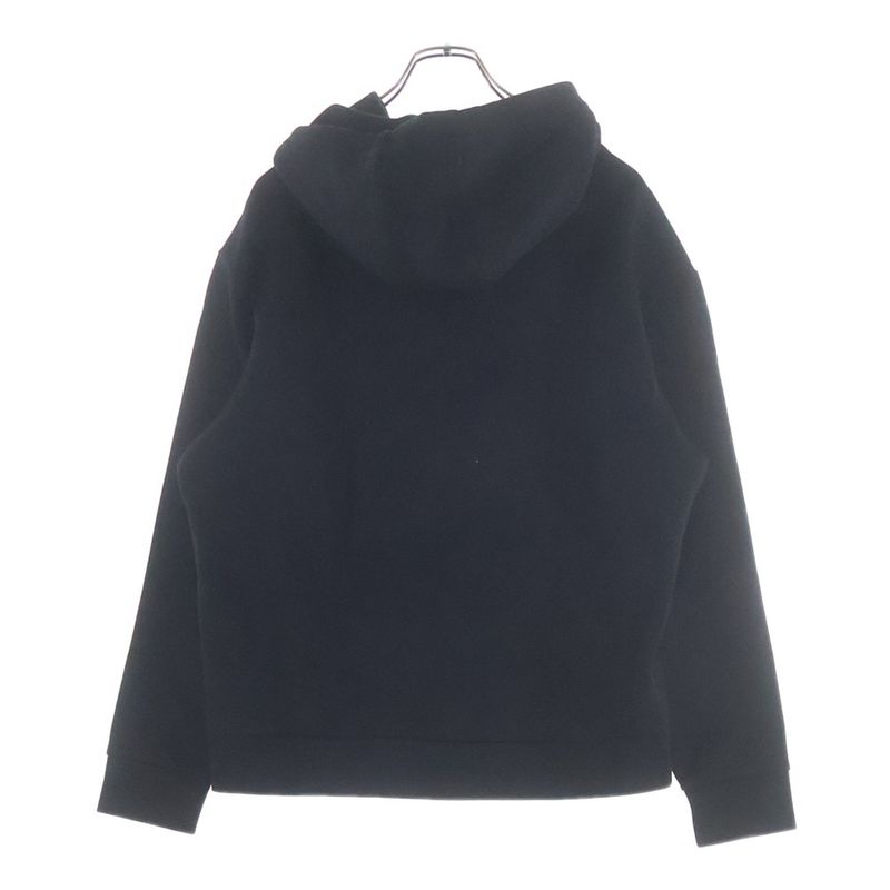 Prada Technical Cotton Hoodie Pullover Black Sweater