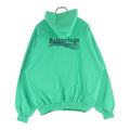 Balenciaga Campaign Logo Pullover Hoodie Green Sweater