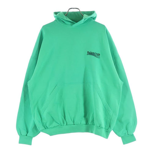 Balenciaga Campaign Logo Pullover Hoodie Green Sweater