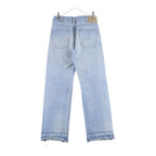 Celine Wesley Jeans West Side Wash Destroy Denim Pants Indigo
