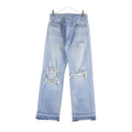 Celine Wesley Jeans West Side Wash Destroy Denim Pants Indigo