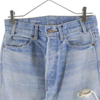 Celine Wesley Jeans West Side Wash Destroy Denim Pants Indigo