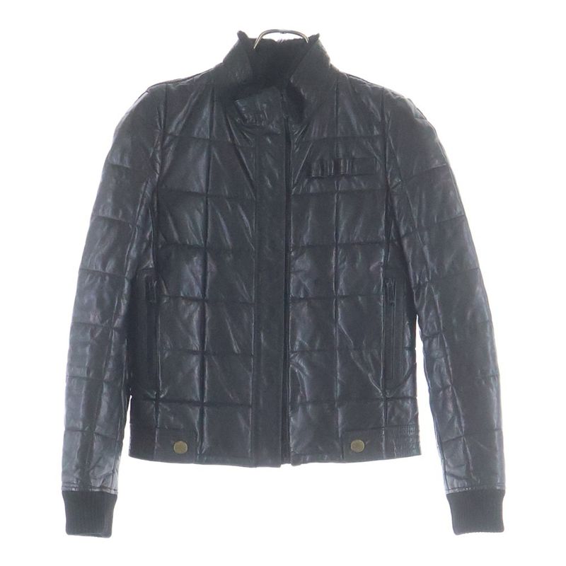 Gucci Leather Jacket Quilted Black