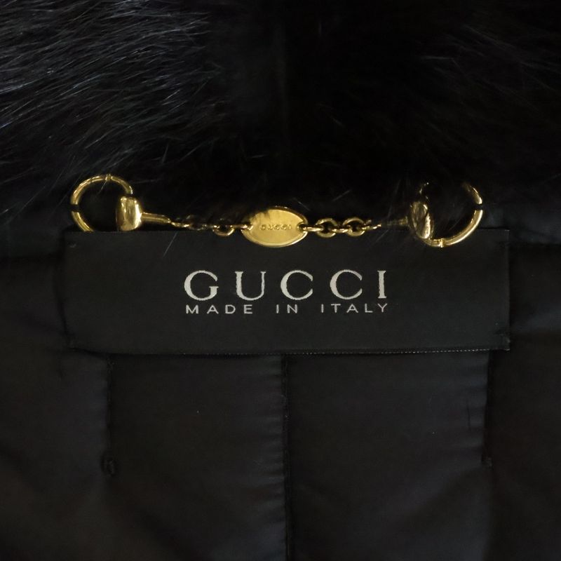 Gucci Leather Jacket Quilted Black
