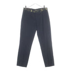 Dior Wool Pants Camouflage Contrast Trousers Black