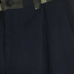 Dior Wool Pants Camouflage Contrast Trousers Black