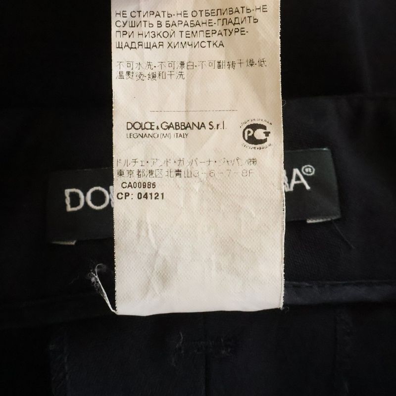 Dolce & Gabbana Wool Pants Trousers Black Ftamut Fuccs