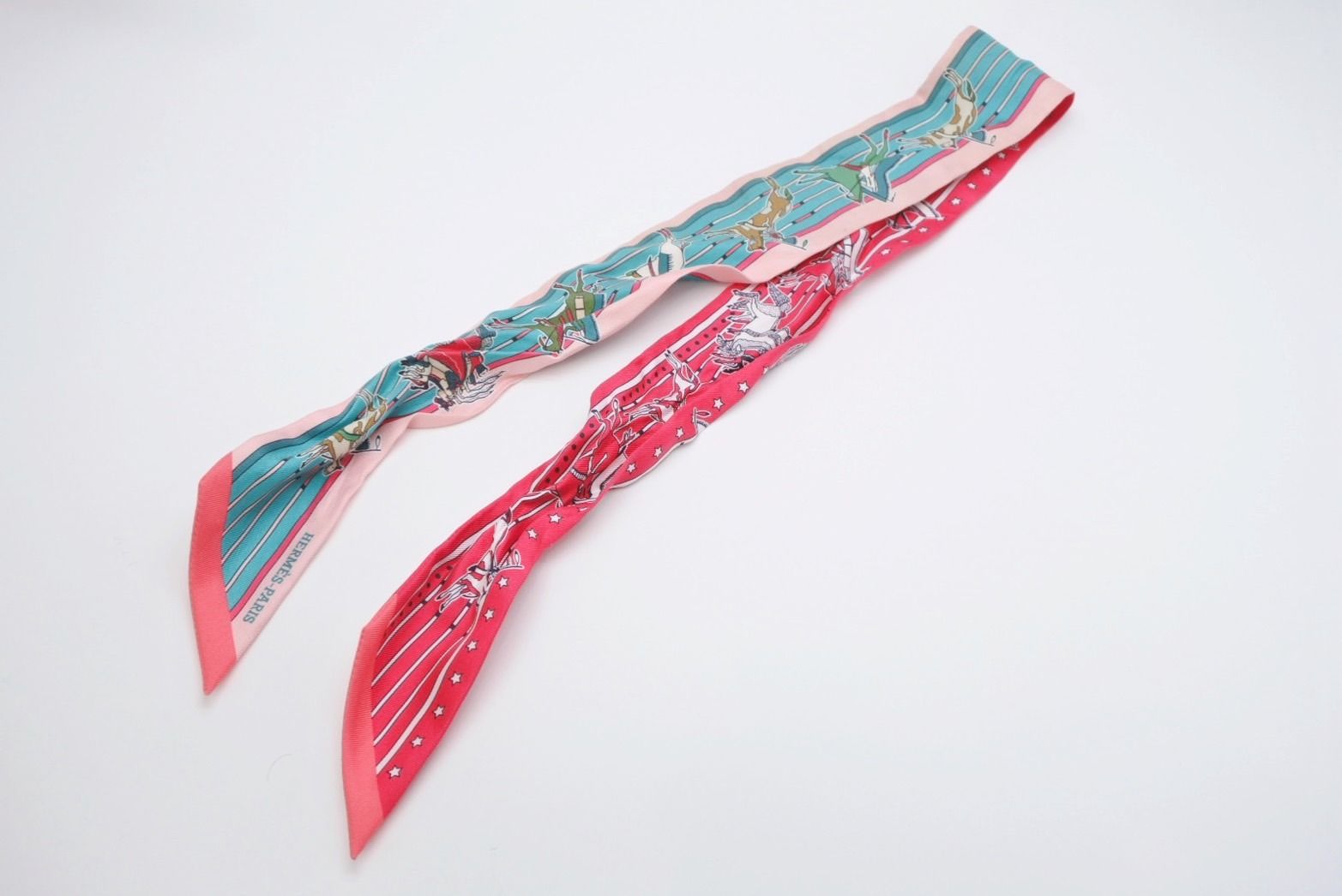 Hermes Twilly Horseback Equipment Multicolor Scarf