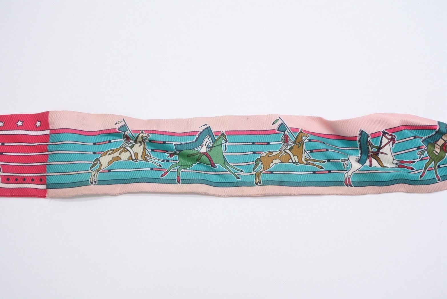 Hermes Twilly Horseback Equipment Multicolor Scarf — view 5