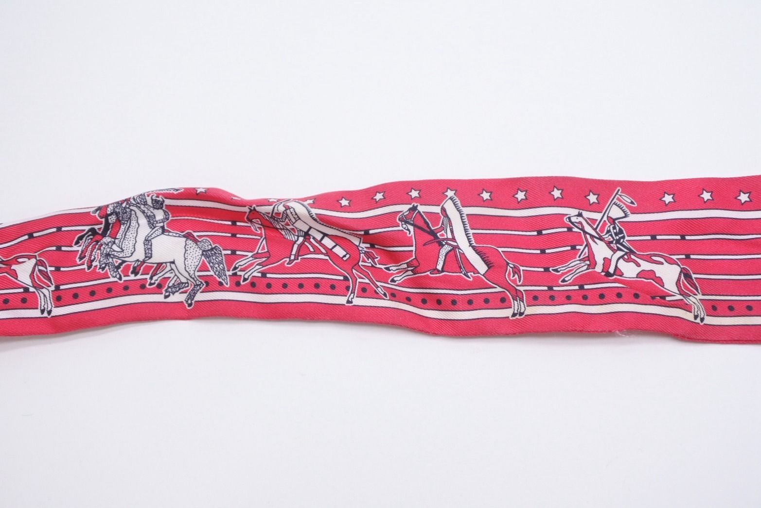 Hermes Twilly Horseback Equipment Multicolor Scarf — view 6