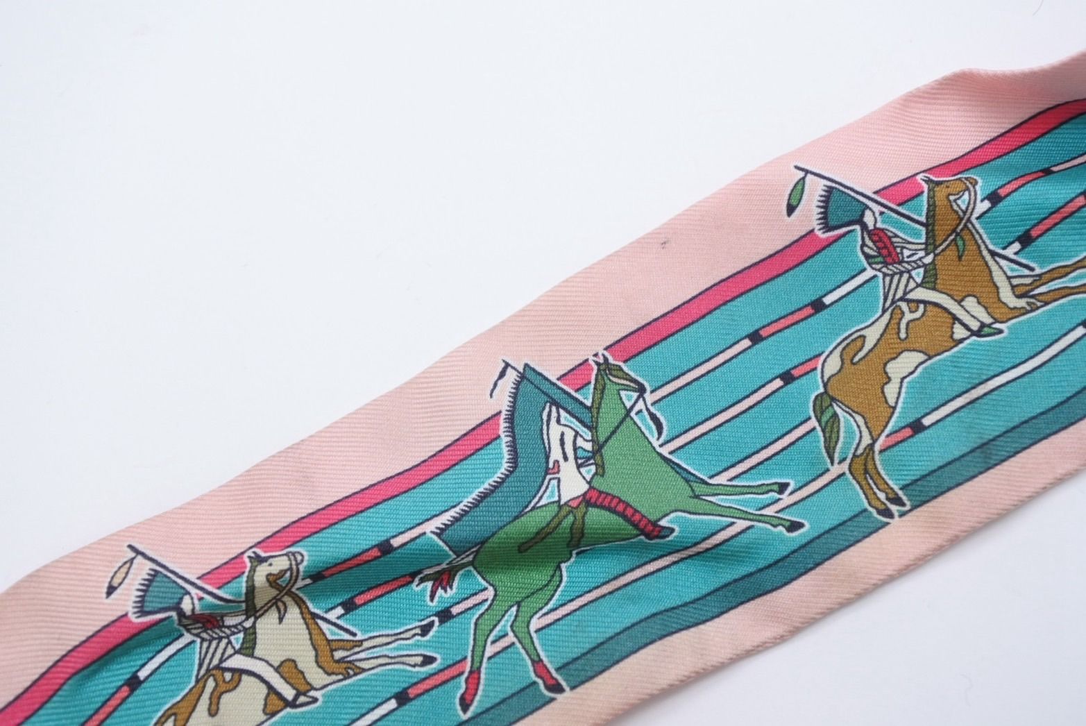 Hermes Twilly Horseback Equipment Multicolor Scarf — view 4