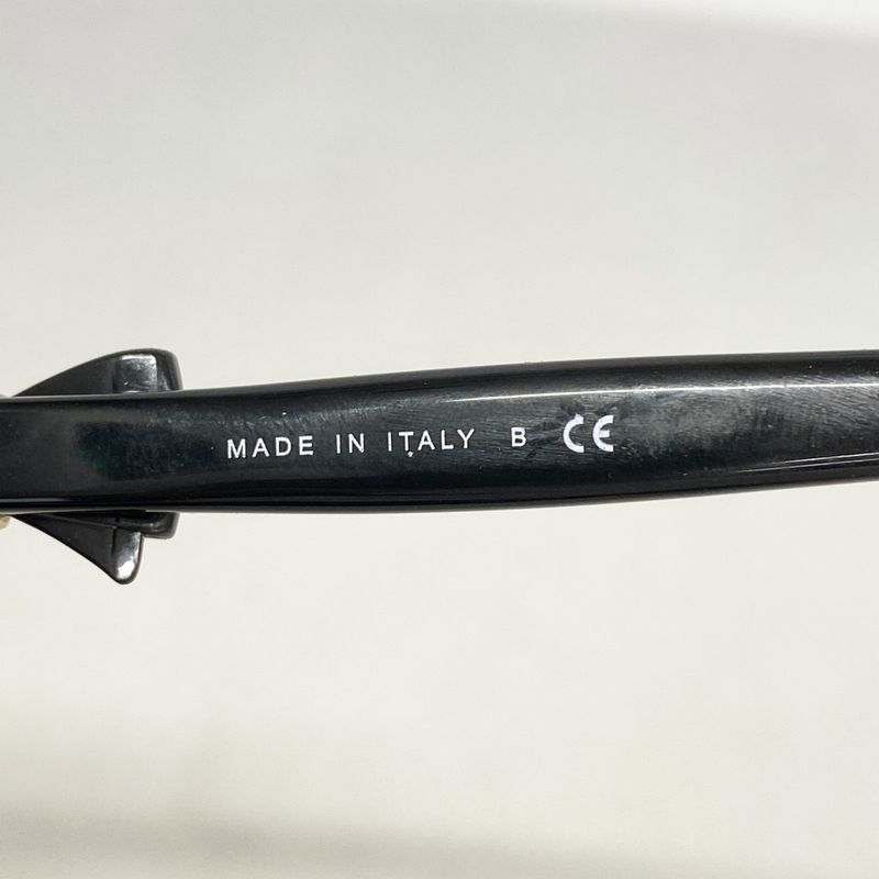 Chanel Sunglasses Plastic Black Gold