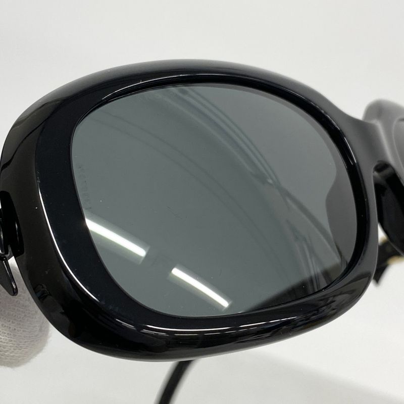 Chanel Sunglasses Plastic Black Gold