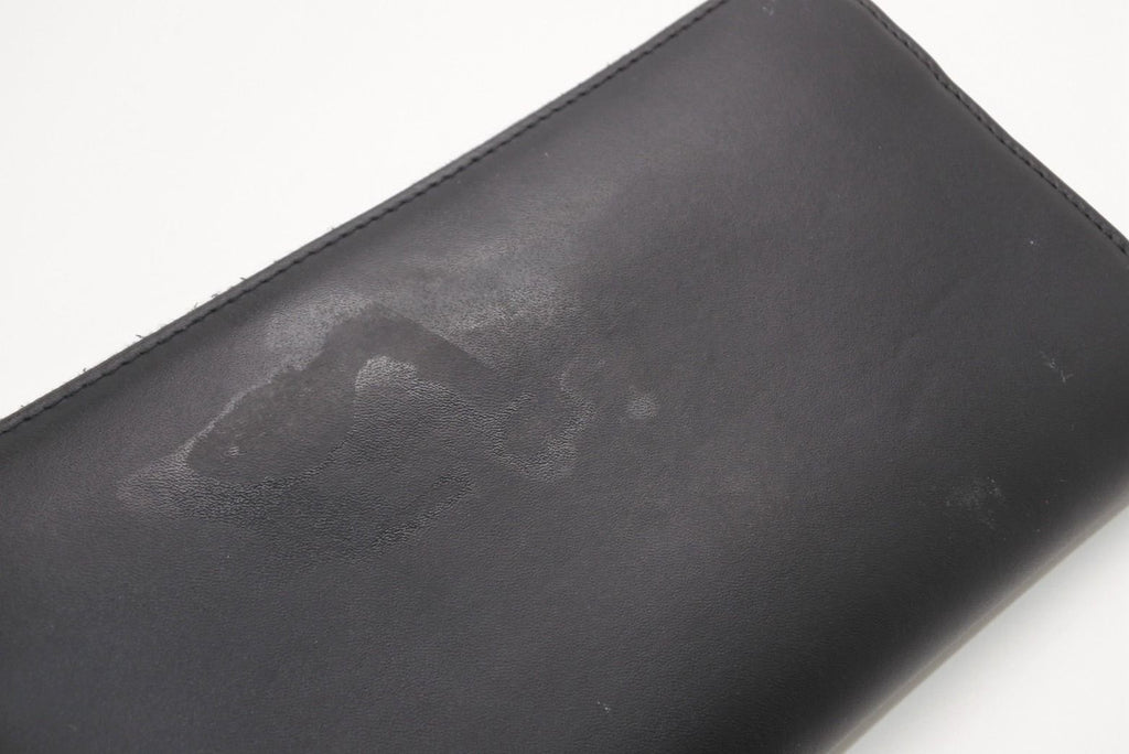 Fendi FF Logo Round Zip Wallet Leather Black Brown Silver — view 7