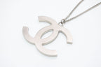 Chanel CC Logo Necklace 01 Rhinestone Metal — view 5