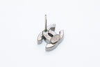 Chanel CC Logo Earrings 05 Color Stone Metal Silver — view 6