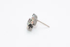 Chanel CC Logo Earrings 05 Color Stone Metal Silver — view 3