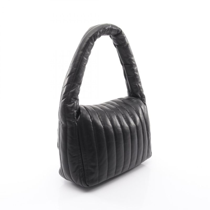 Balenciaga Shoulder Bag Monaco Black Leather Small