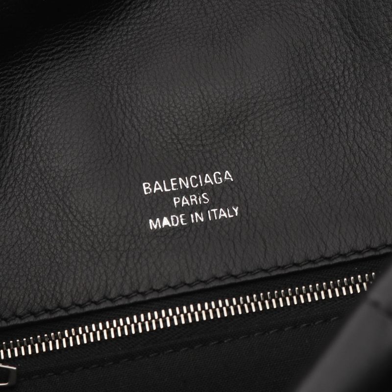 Balenciaga Shoulder Bag Monaco Black Leather Small