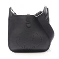 Hermes Shoulder Bag Evelyne 3 Trois PM Canvas Leather Canvas Navy