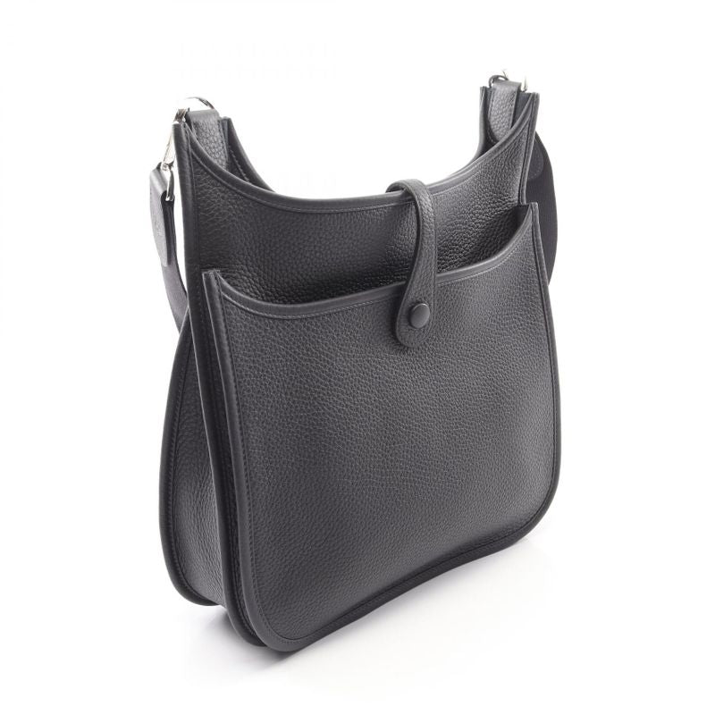 Hermes Shoulder Bag Evelyne 3 Trois PM Canvas Leather Canvas Navy