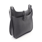 Hermes Shoulder Bag Evelyne 3 Trois PM Canvas Leather Canvas Navy