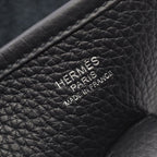 Hermes Shoulder Bag Evelyne 3 Trois PM Canvas Leather Canvas Navy