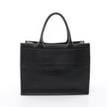 Dior Tote Book Black Leather