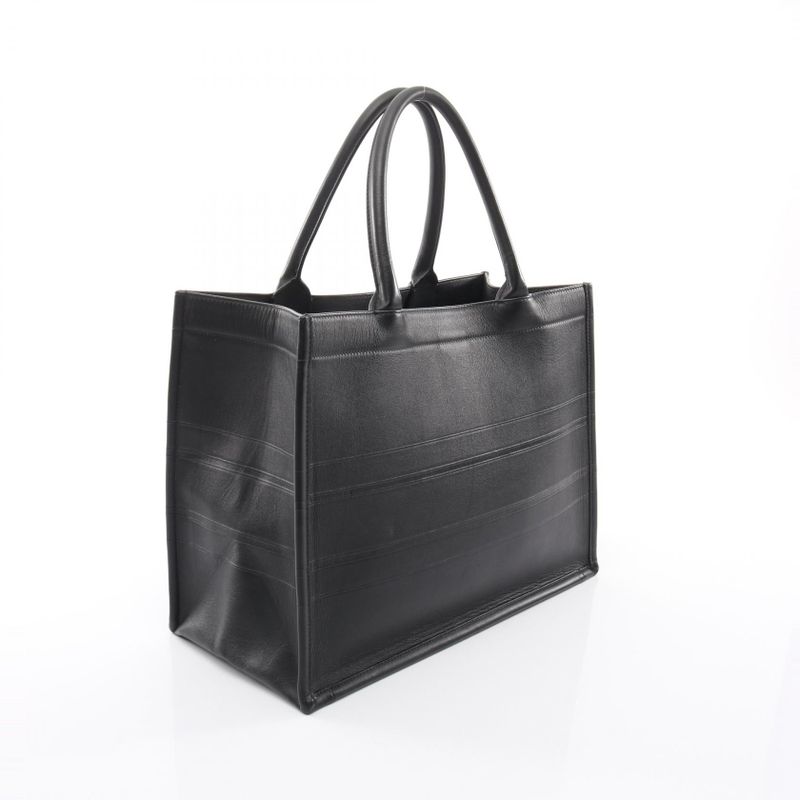 Dior Tote Book Black Leather