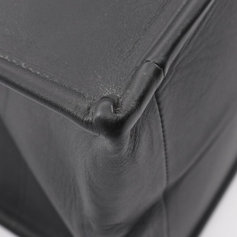 Dior Tote Book Black Leather