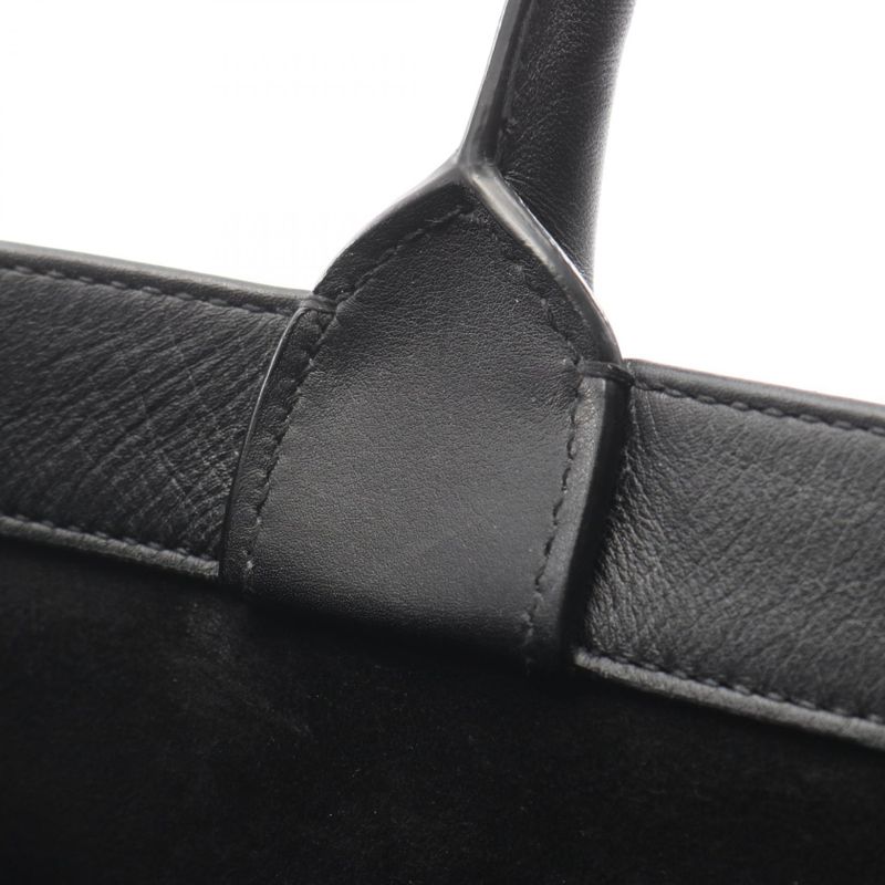 Dior Tote Book Black Leather