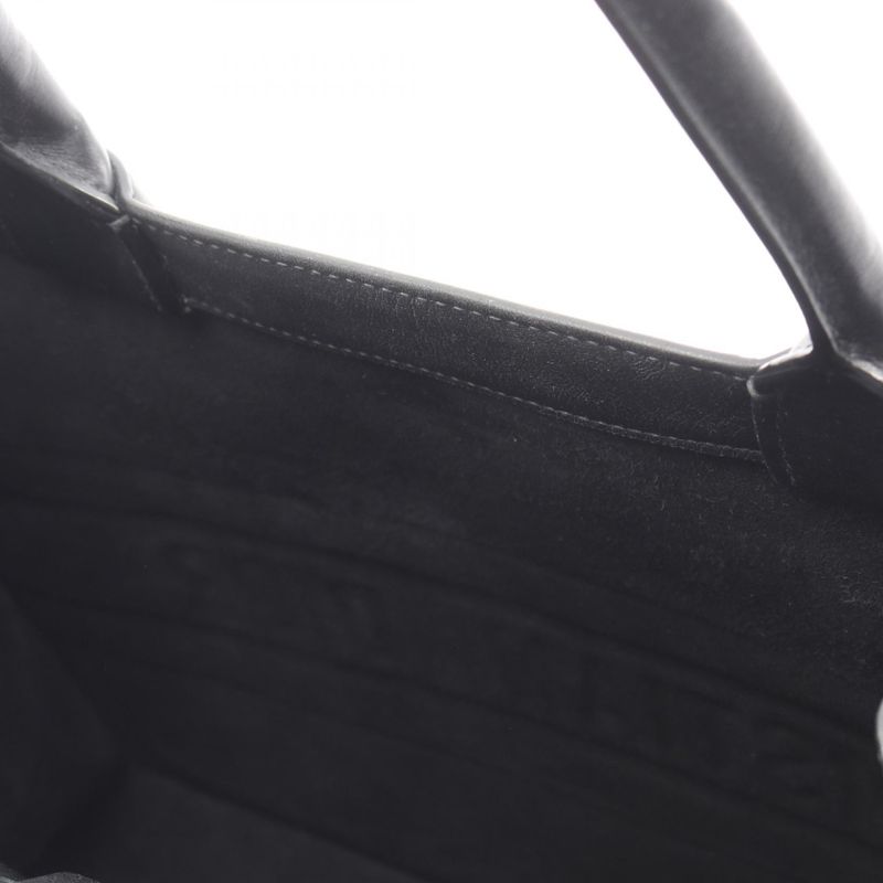 Dior Tote Book Black Leather