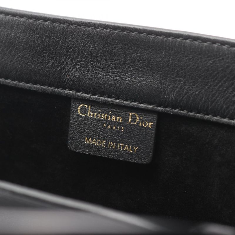 Dior Tote Book Black Leather